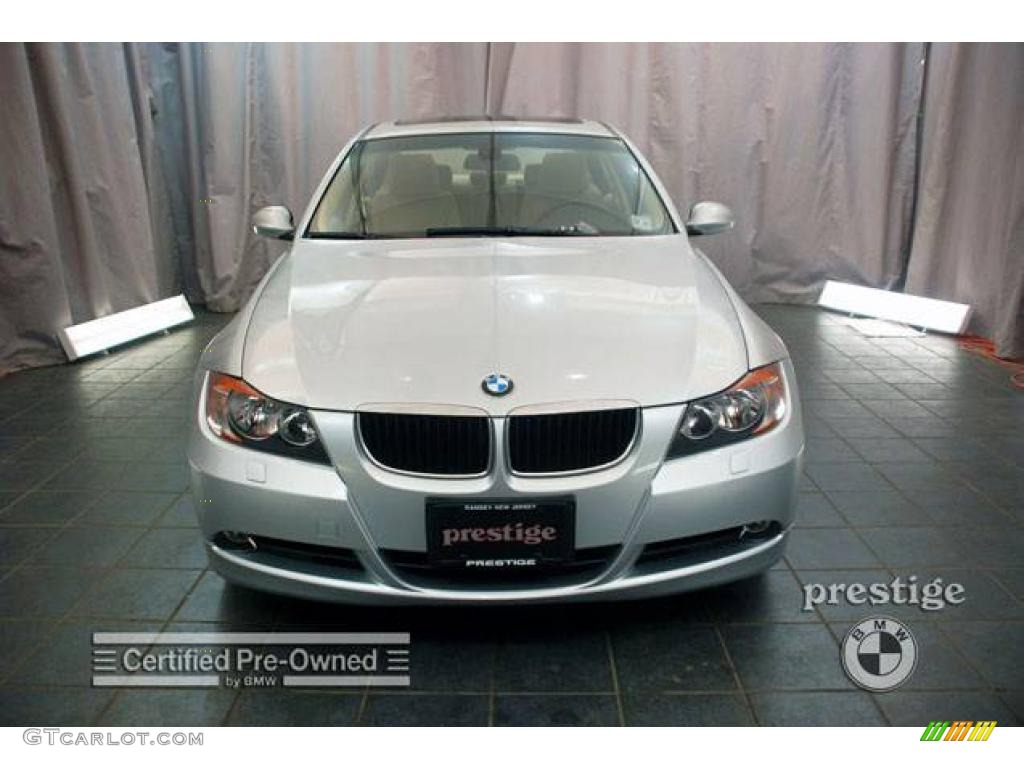 2006 3 Series 325xi Sedan - Titanium Silver Metallic / Beige photo #5