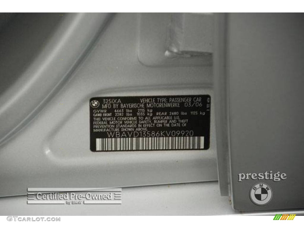 2006 3 Series 325xi Sedan - Titanium Silver Metallic / Beige photo #10