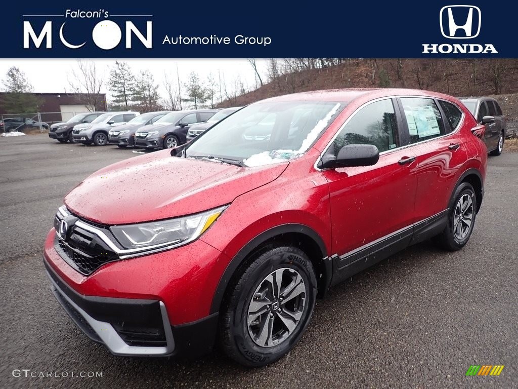 2020 CR-V LX AWD - Radiant Red Metallic / Gray photo #1