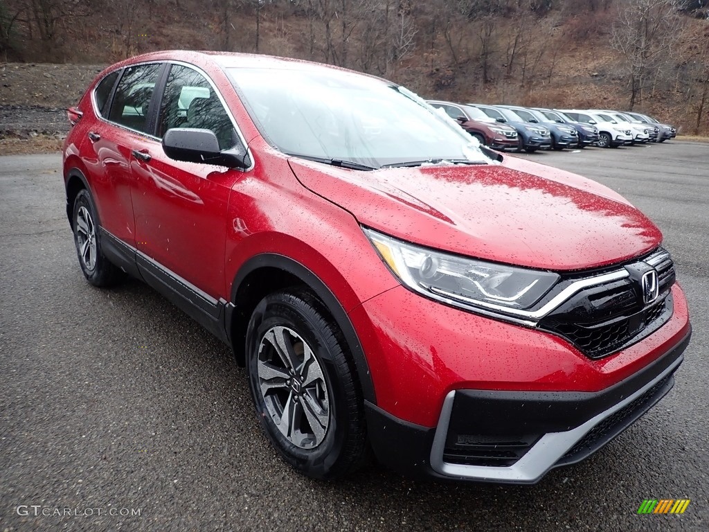 2020 CR-V LX AWD - Radiant Red Metallic / Gray photo #5