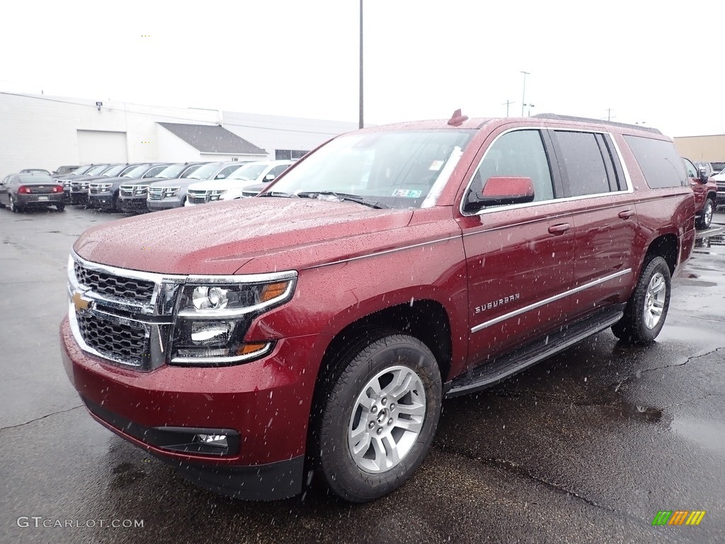 Siren Red Tintcoat 2020 Chevrolet Suburban LT 4WD Exterior Photo #137219916
