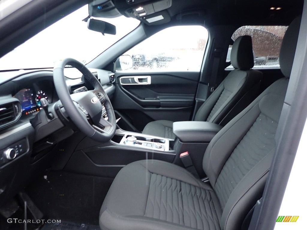Ebony Interior 2020 Ford Explorer XLT 4WD Photo #137220315