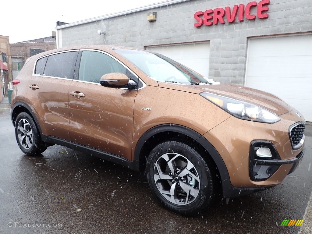 Burnished Copper 2020 Kia Sportage LX AWD Exterior Photo #137221392