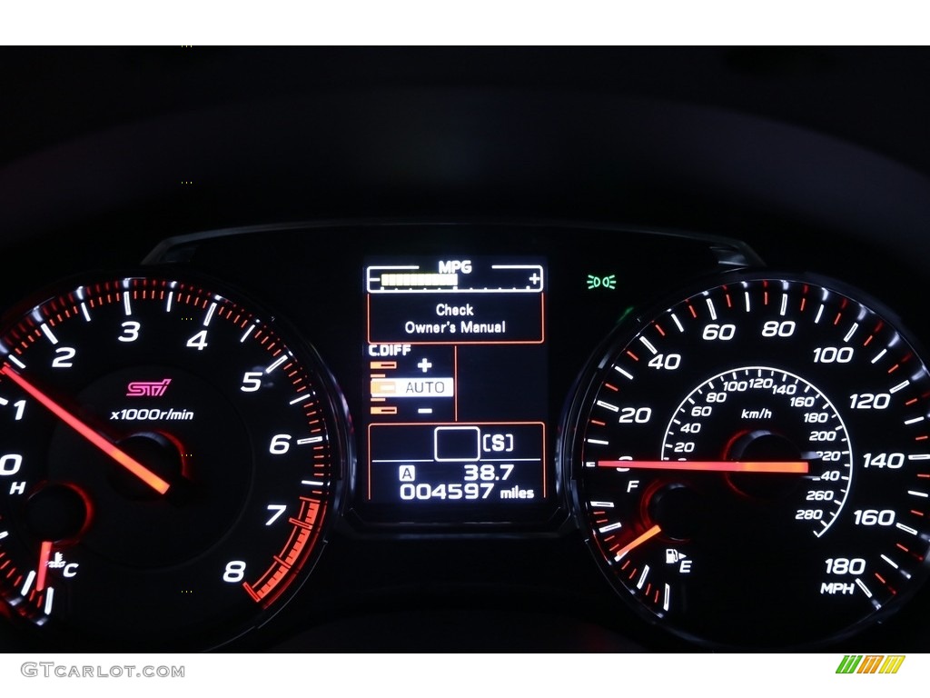 2019 Subaru WRX STI Gauges Photo #137222679