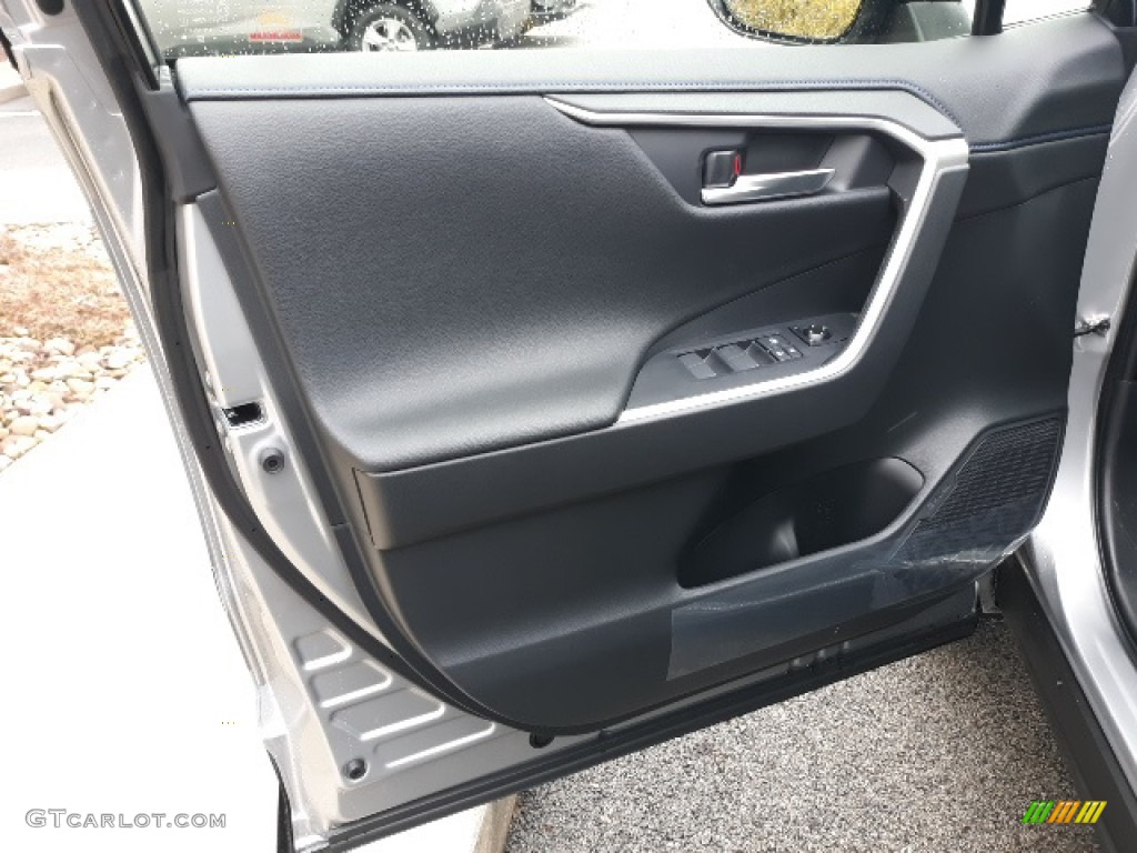 2020 Toyota RAV4 XSE AWD Hybrid Black Door Panel Photo #137222850