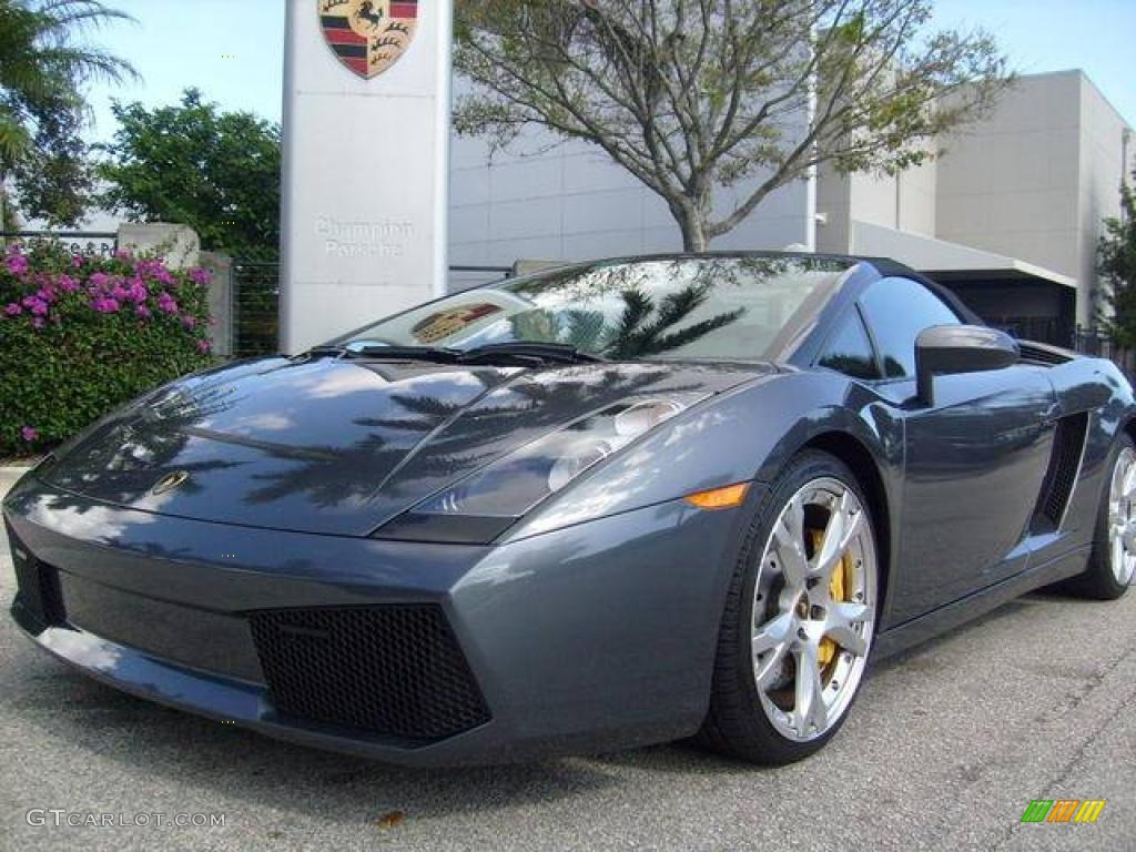 2007 Gallardo Spyder - Grigio Proteus (Grey) / Nero Perseus photo #2