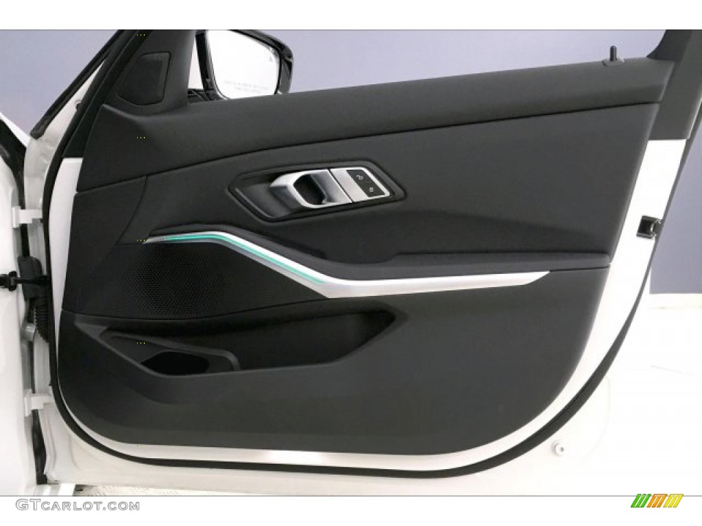 2020 BMW 3 Series 330i Sedan Black Door Panel Photo #137224167