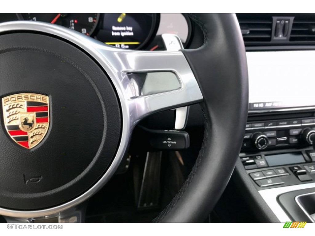 2014 Porsche 911 Carrera Coupe Black Steering Wheel Photo #137226455