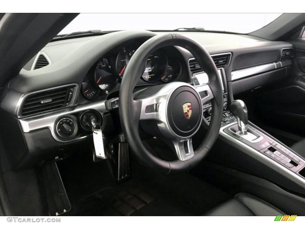 2014 Porsche 911 Carrera Coupe Black Steering Wheel Photo #137226496