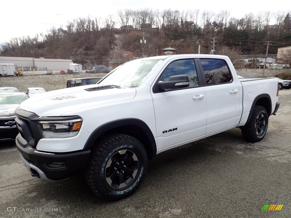 2020 1500 Rebel Crew Cab 4x4 - Bright White / Black photo #1