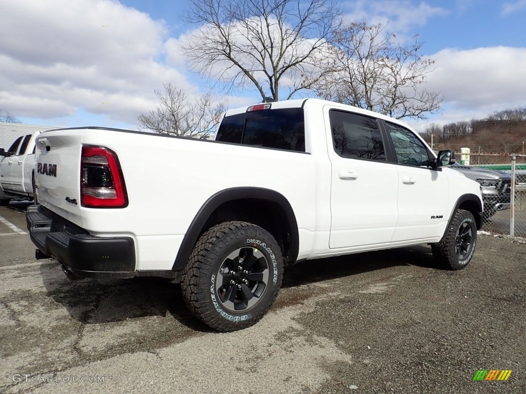 2020 1500 Rebel Crew Cab 4x4 - Bright White / Black photo #3