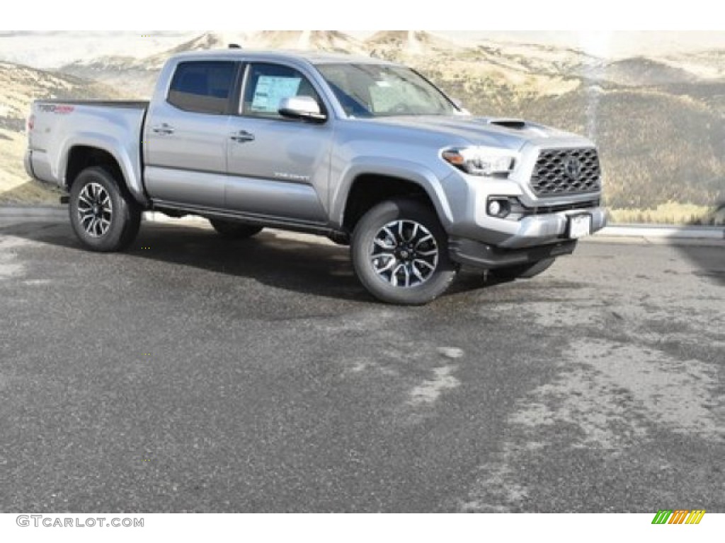 2020 Tacoma TRD Sport Double Cab 4x4 - Silver Sky Metallic / TRD Cement/Black photo #1