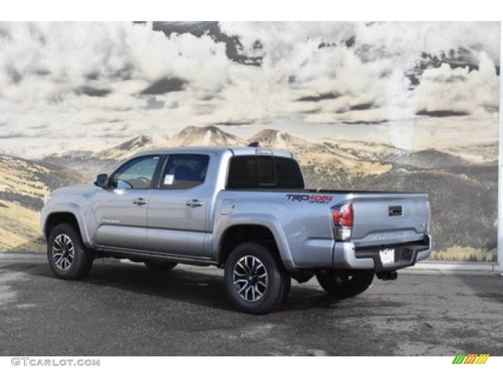 2020 Tacoma TRD Sport Double Cab 4x4 - Silver Sky Metallic / TRD Cement/Black photo #3