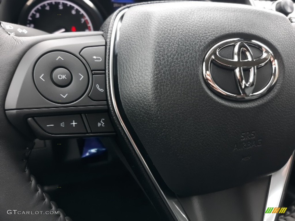 2020 Toyota Camry SE Nightshade Edition Black Steering Wheel Photo #137230439