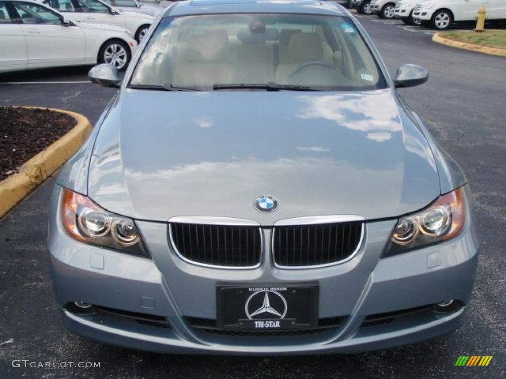 2007 3 Series 328i Sedan - Arctic Metallic / Beige photo #2