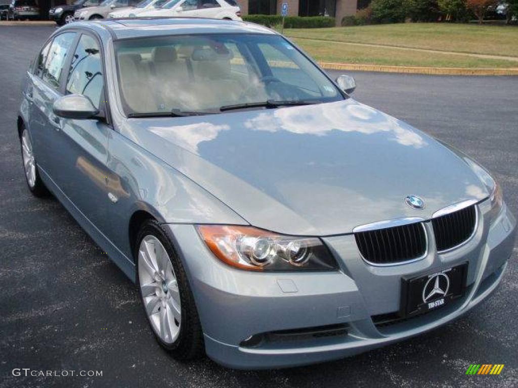 2007 3 Series 328i Sedan - Arctic Metallic / Beige photo #3