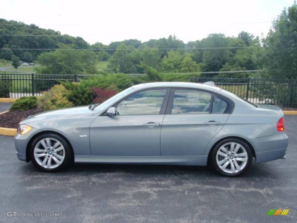 2007 3 Series 328i Sedan - Arctic Metallic / Beige photo #9