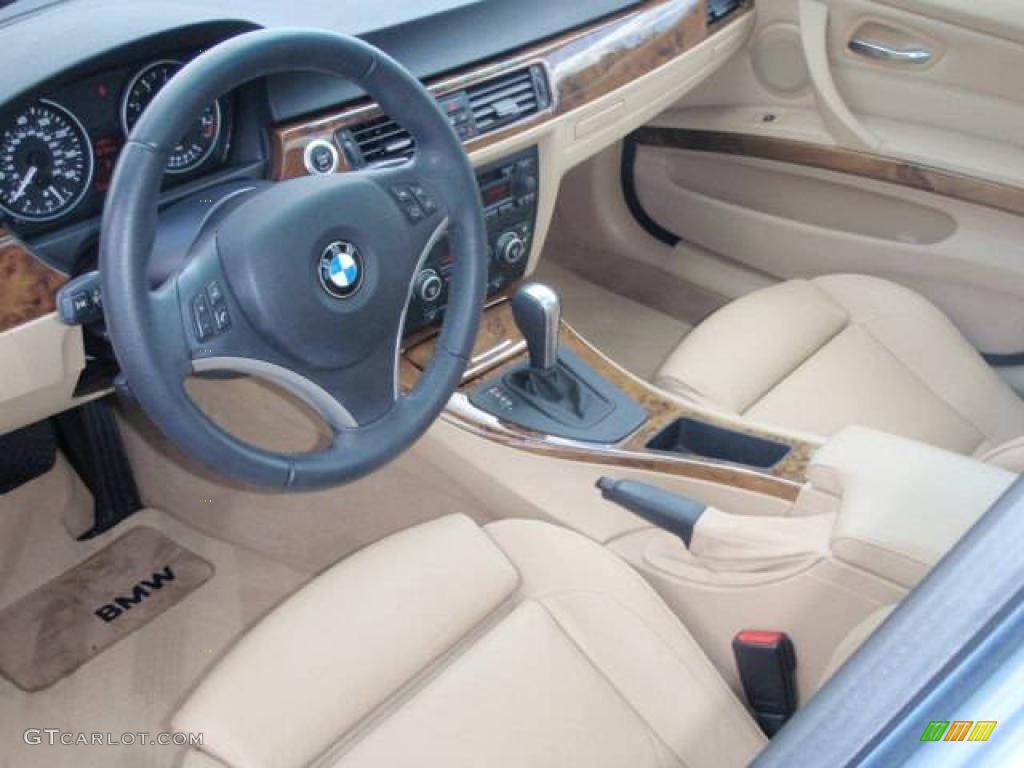 2007 3 Series 328i Sedan - Arctic Metallic / Beige photo #24