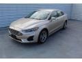 2019 White Gold Ford Fusion SEL  photo #4