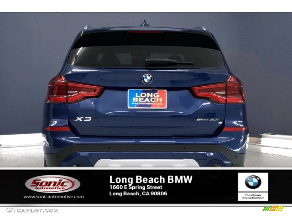 2020 X3 sDrive30i - Phytonic Blue Metallic / Canberra Beige/Black photo #3