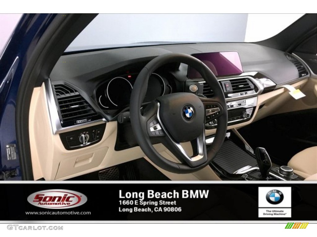 2020 X3 sDrive30i - Phytonic Blue Metallic / Canberra Beige/Black photo #4