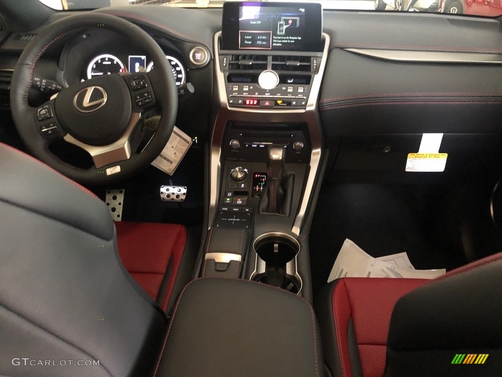 2020 Lexus NX 300 F Sport AWD Circuit Red Dashboard Photo #137237708
