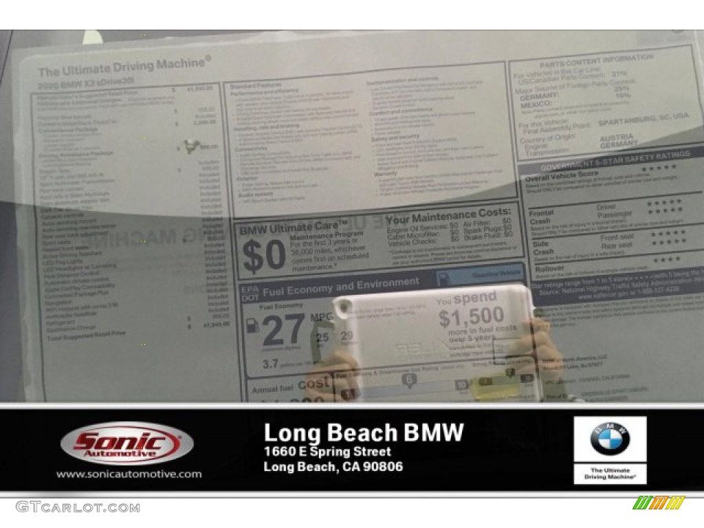 2020 X3 sDrive30i - Phytonic Blue Metallic / Canberra Beige/Black photo #10
