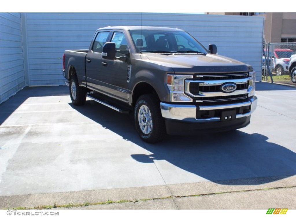 2020 F250 Super Duty XLT Crew Cab 4x4 - Stone Gray / Medium Earth Gray photo #2