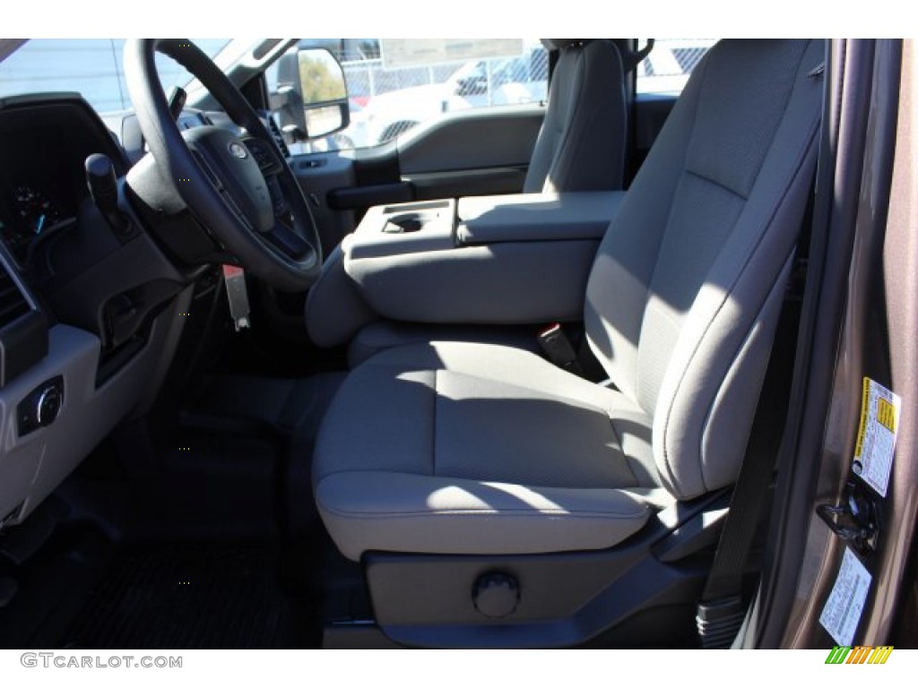 2020 F250 Super Duty XLT Crew Cab 4x4 - Stone Gray / Medium Earth Gray photo #10