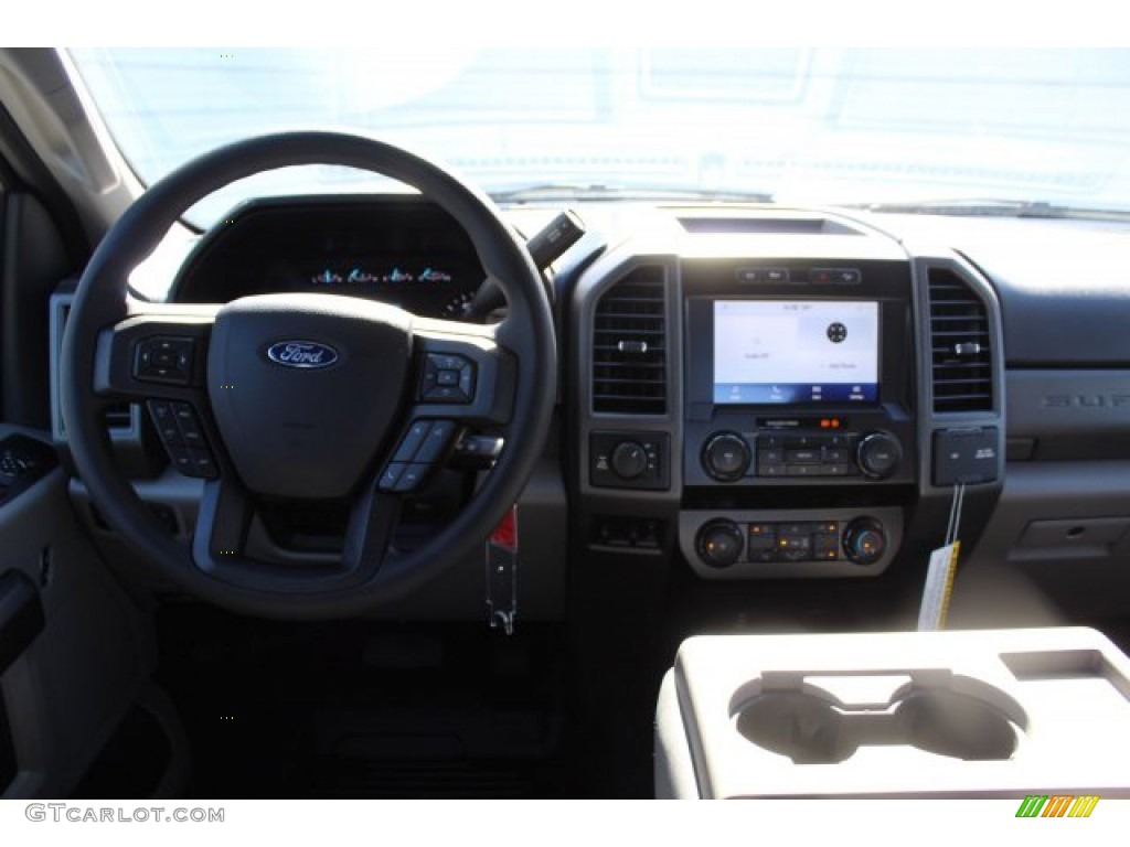 2020 F250 Super Duty XLT Crew Cab 4x4 - Stone Gray / Medium Earth Gray photo #20