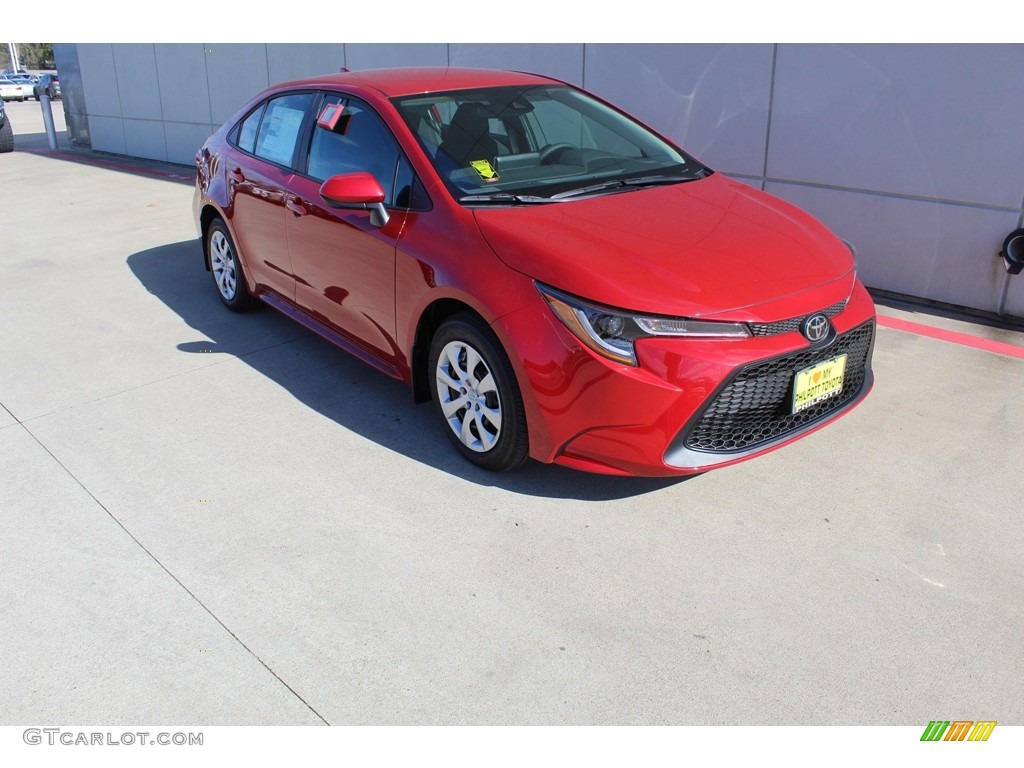 2020 Corolla LE - Barcelona Red Metallic / Black photo #2