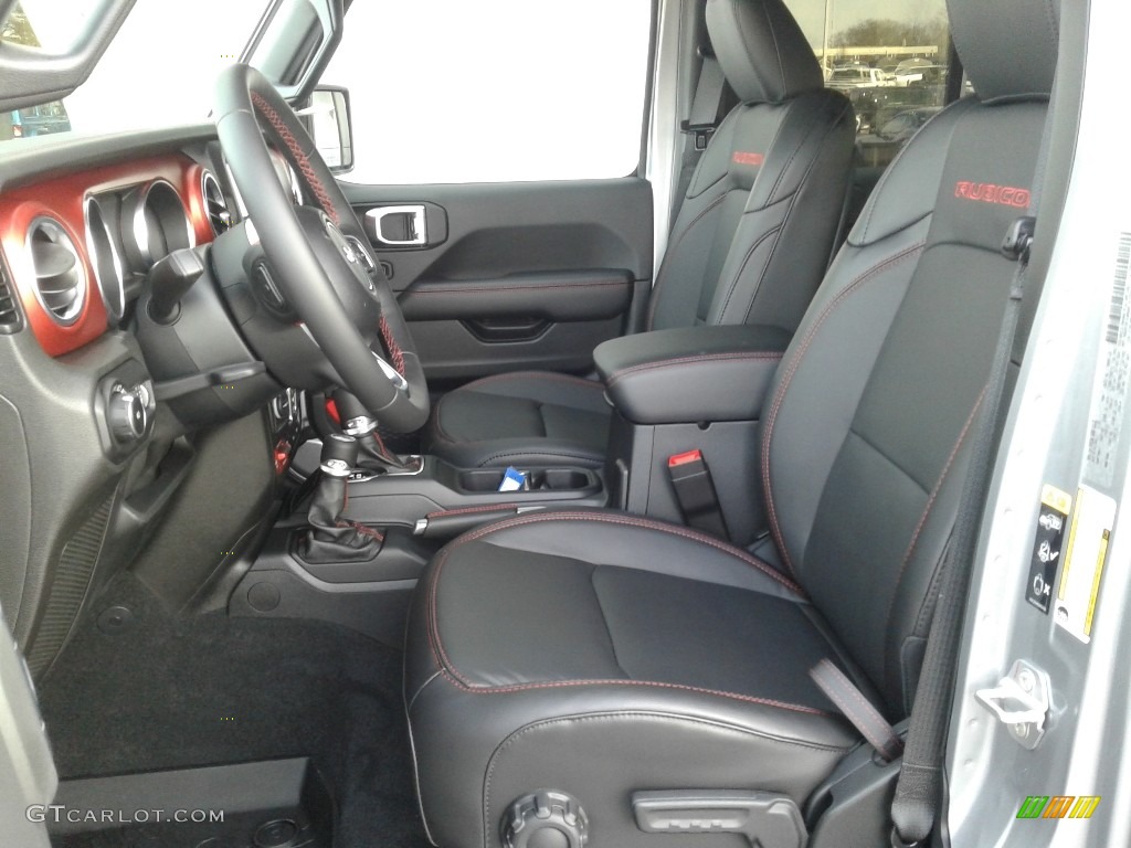 Black Interior 2020 Jeep Wrangler Unlimited Rubicon 4x4 Photo #137241611