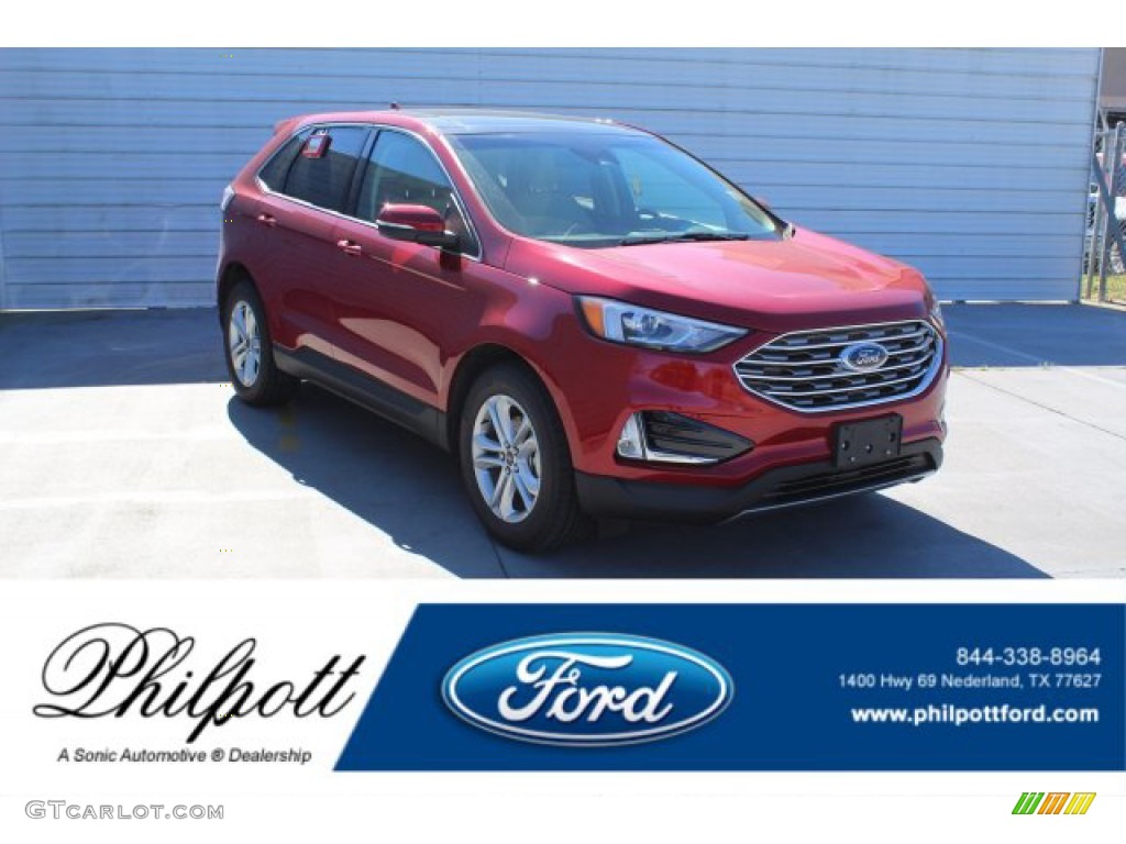 Rapid Red Metallic Ford Edge