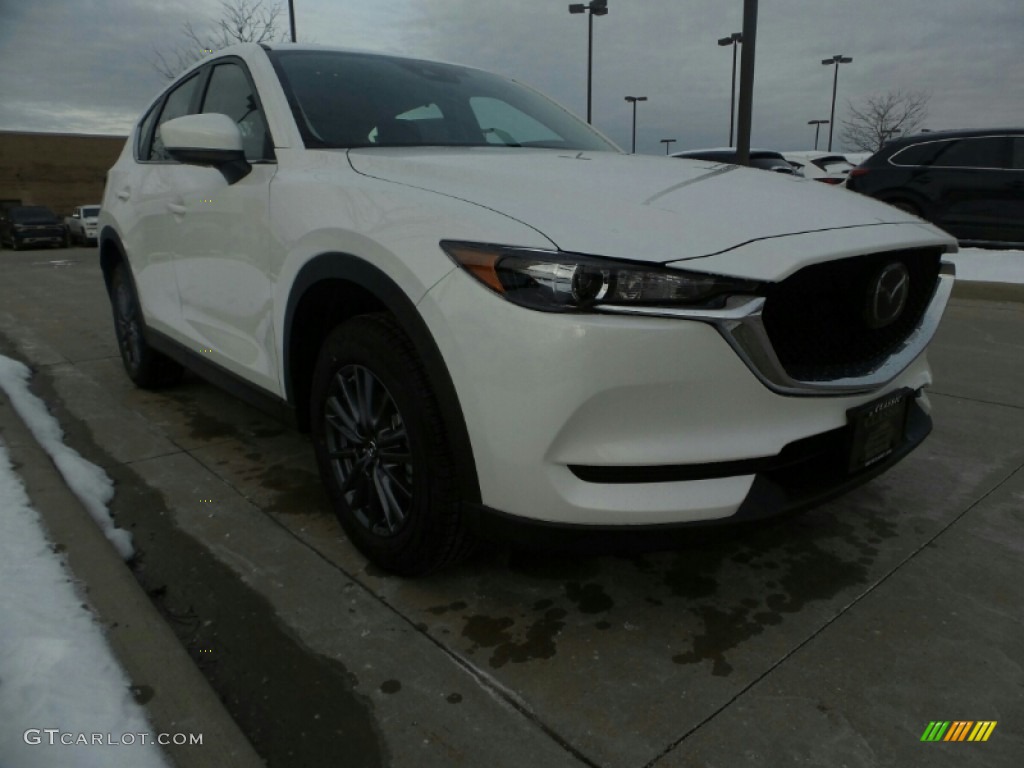 2020 CX-5 Sport - Snowflake White Pearl / Black photo #1