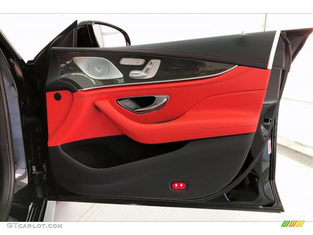 2020 Mercedes-Benz AMG GT 53 Red Pepper/Black Door Panel Photo #137244242