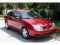 2005 Sangria Red Metallic Ford Focus ZX4 S Sedan  photo #20