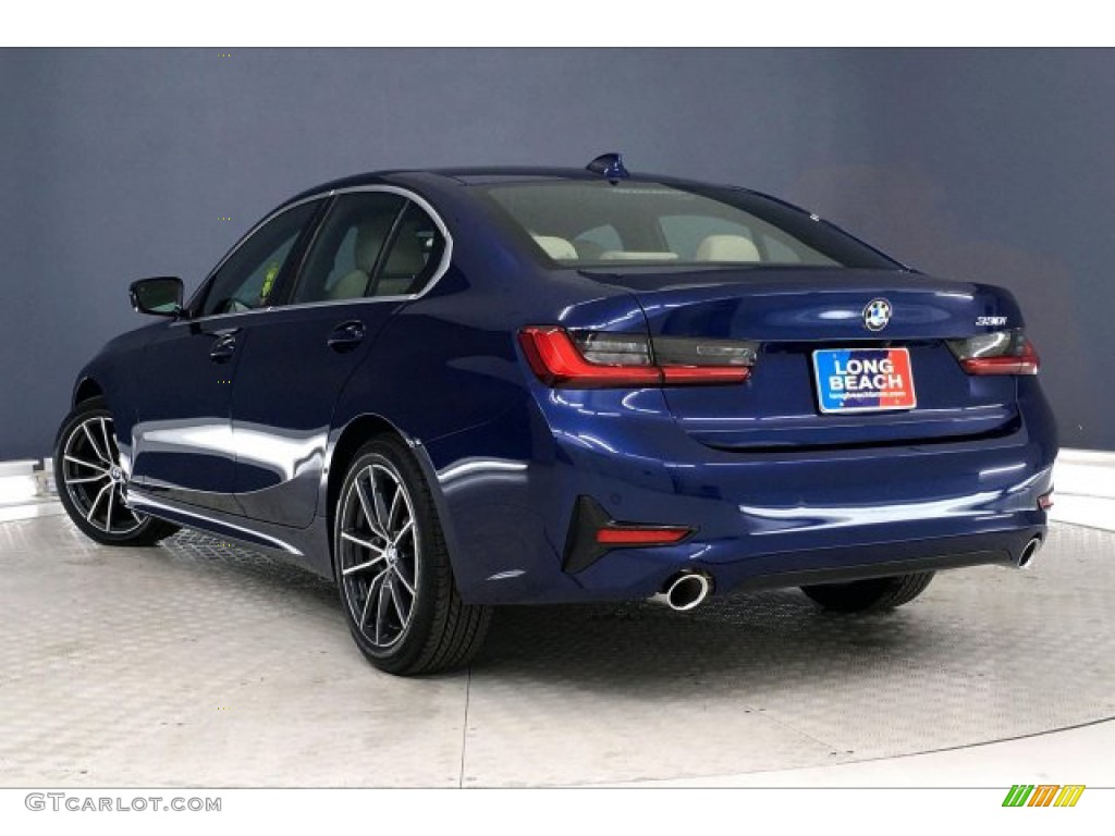 2020 3 Series 330i Sedan - Mediterranean Blue Metallic / Canberra Beige photo #10