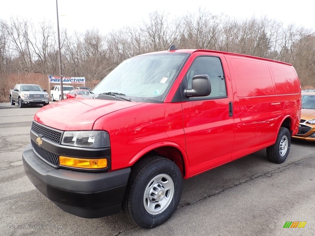 Red Hot 2020 Chevrolet Express 2500 Cargo WT Exterior Photo #137246095