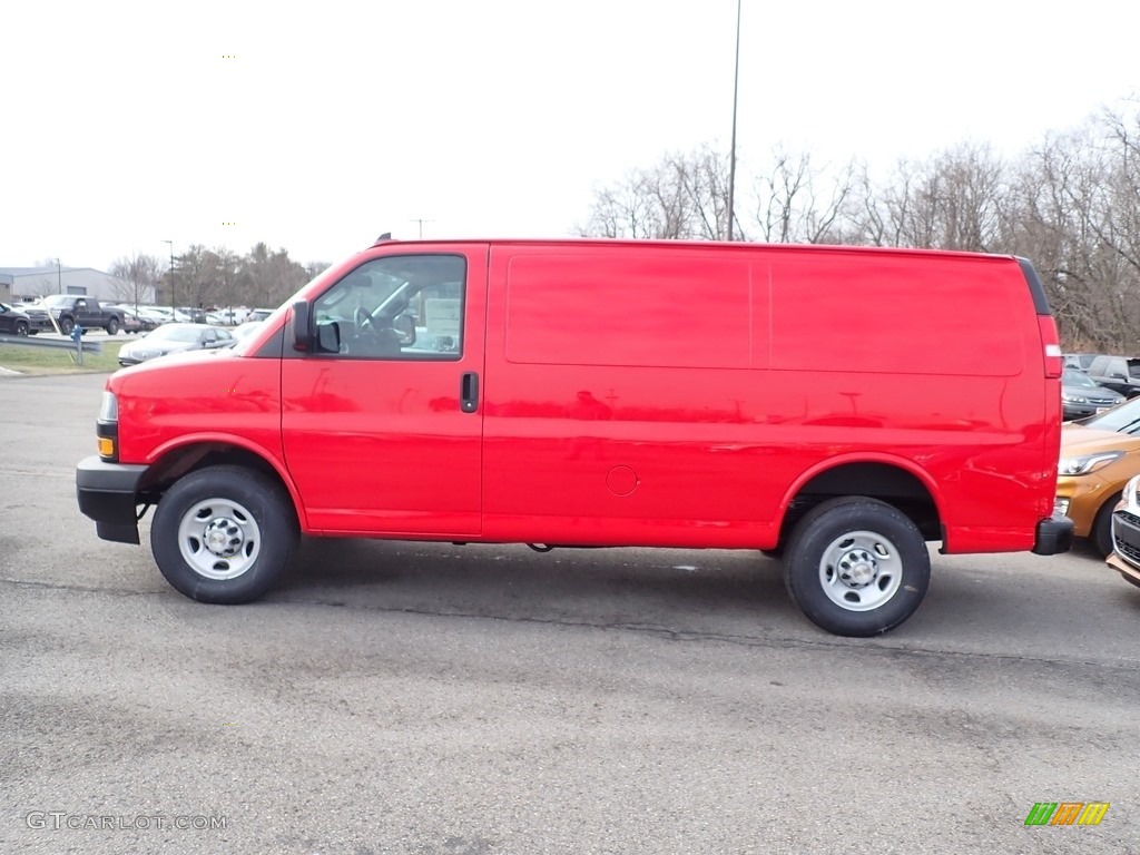 Red Hot 2020 Chevrolet Express 2500 Cargo WT Exterior Photo #137246116