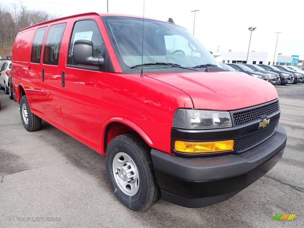 Red Hot 2020 Chevrolet Express 2500 Cargo WT Exterior Photo #137246229