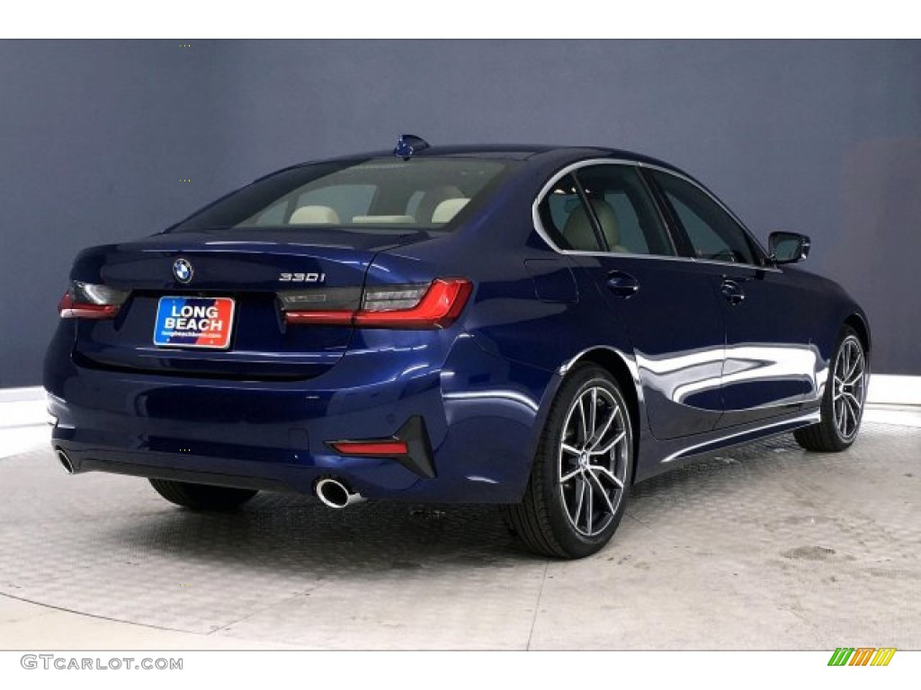 2020 3 Series 330i Sedan - Mediterranean Blue Metallic / Canberra Beige photo #30