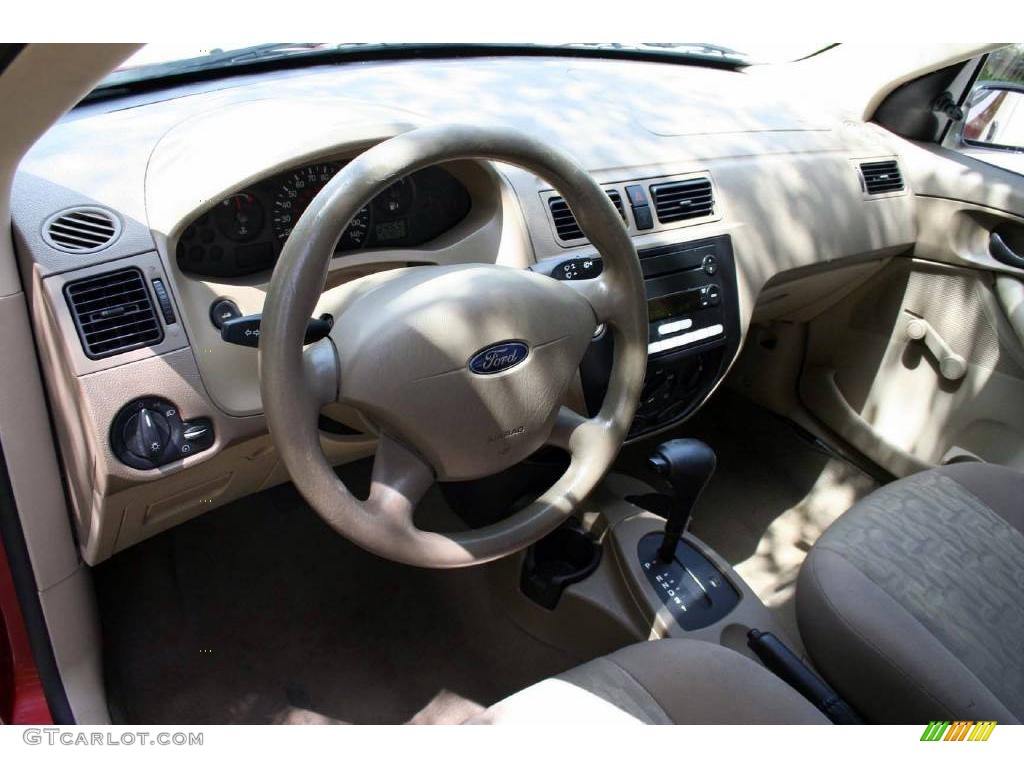 2005 Focus ZX4 S Sedan - Sangria Red Metallic / Dark Pebble/Light Pebble photo #59