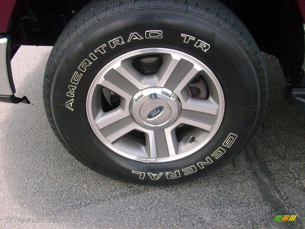 2006 F150 XLT SuperCrew 4x4 - Dark Toreador Red Metallic / Medium/Dark Flint photo #17