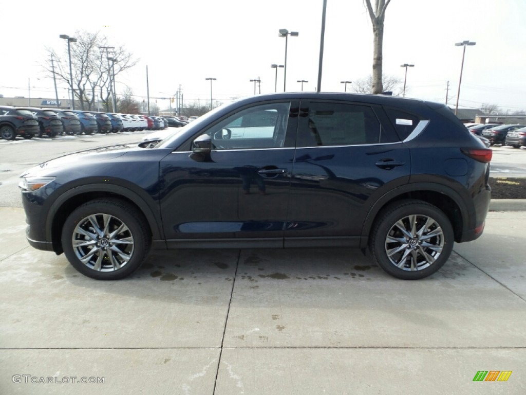 2020 CX-5 Signature AWD - Deep Crystal Blue Mica / Caturra Brown photo #4