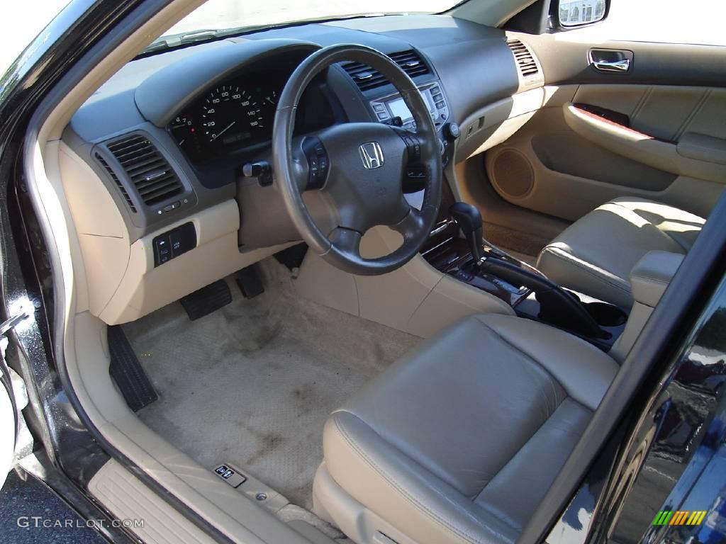 2006 Accord EX-L V6 Sedan - Nighthawk Black Pearl / Ivory photo #21