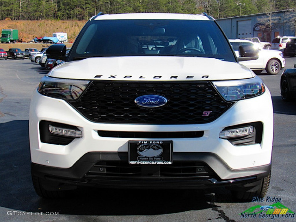 2020 Explorer ST 4WD - Star White Metallic Tri-Coat / Ebony photo #5