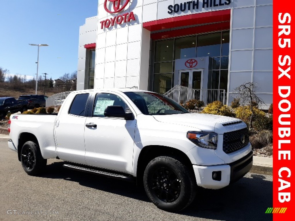 2020 Tundra SX Double Cab 4x4 - Super White / Graphite photo #1