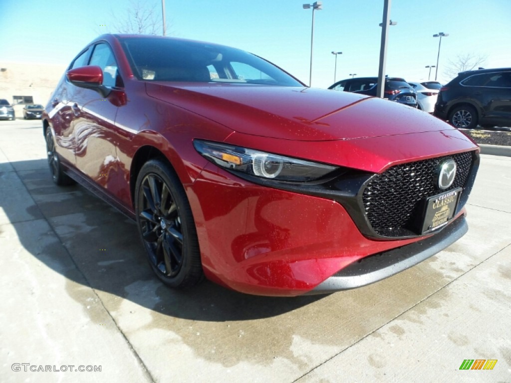 2020 MAZDA3 Premium Hatchback AWD - Soul Red Crystal Metallic / Black photo #1