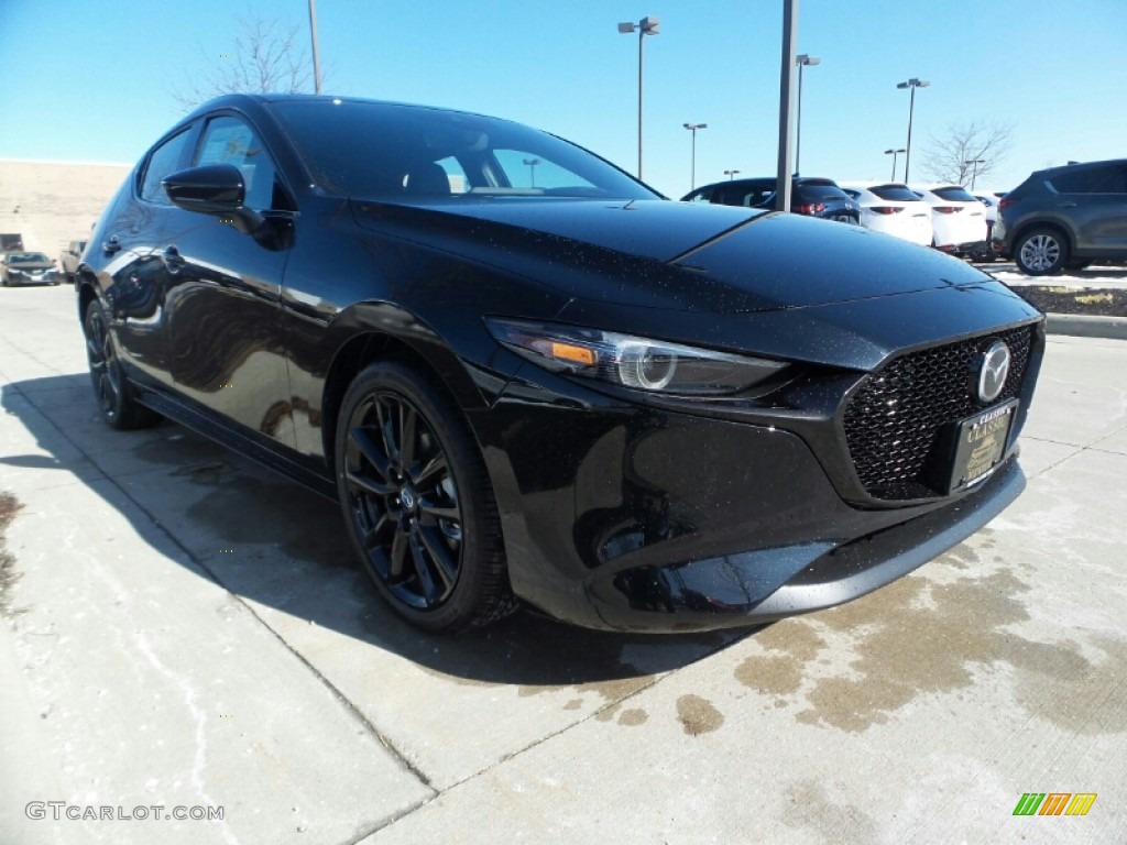 2020 MAZDA3 Premium Hatchback AWD - Jet Black Mica / Black photo #1