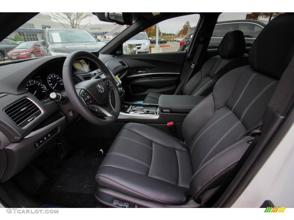 Ebony Interior 2020 Acura RLX Sport Hybrid SH-AWD Photo #137256058